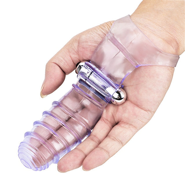 Finger Sleeve Vibrator - Female Masturbator Massage Clit Stimulate Sex Toys For Women Lesbian Orgasm - Real Silicone Sex Dolls